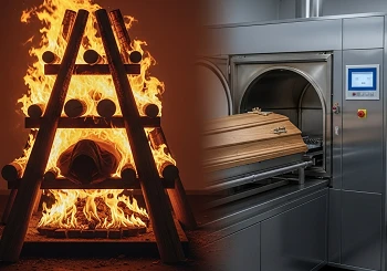 Wood or electric cremation arrangements