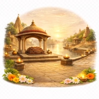 Clean cremation ground and ghats