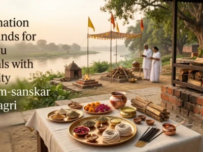 Cremation Grounds for Hindu Rituals with Quailty Antim-sanskar Samagri