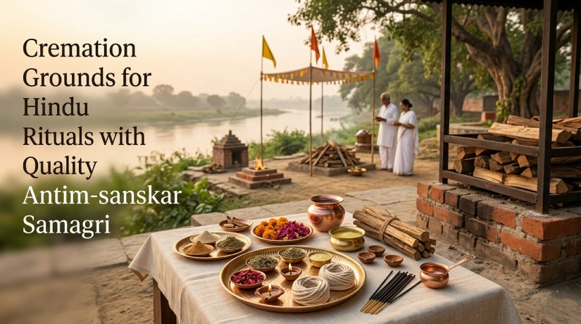 Cremation Grounds for Hindu Rituals with Quailty Antim-sanskar Samagri