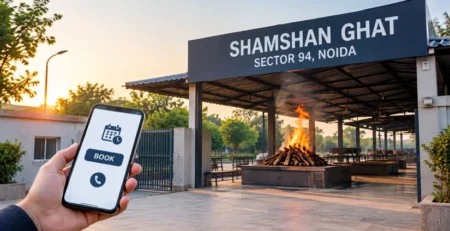 What Are The Exact Steps To Book Shamshan Ghat Sector 94 Noida In An Emergency?